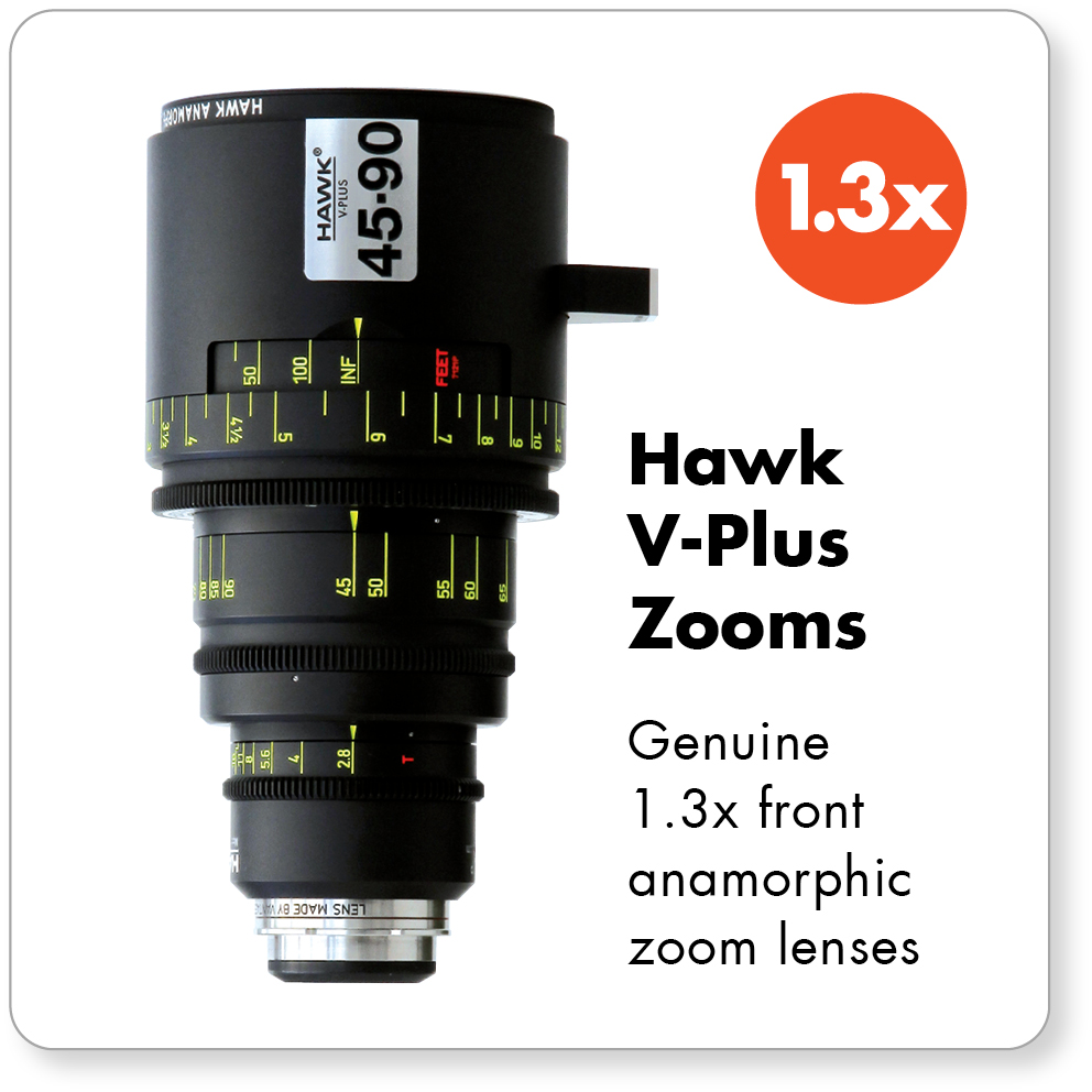 Hawk Anamorphic Lenses 1.3x Vantage Film